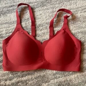 Seamless Red Women's Bra